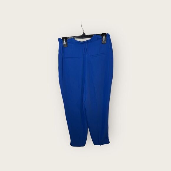 Boden Melina Paperbag Ankle Pants in Cobalt Blue Size 4 Petite - Picture 3 of 9